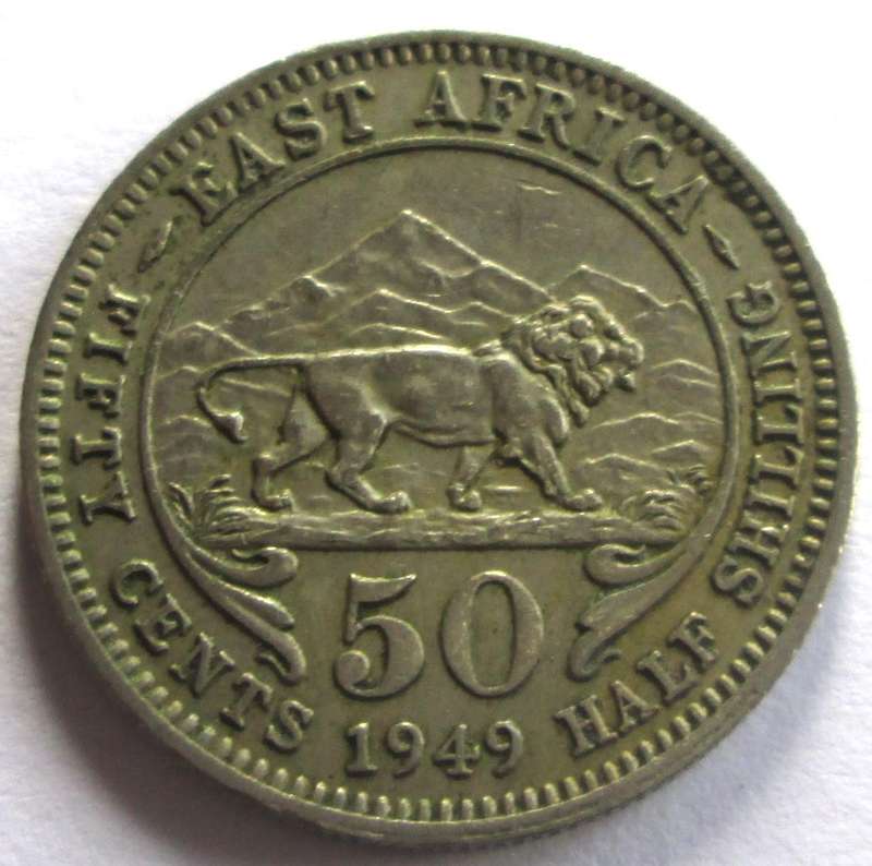 1949 East Africa 50 Cents
