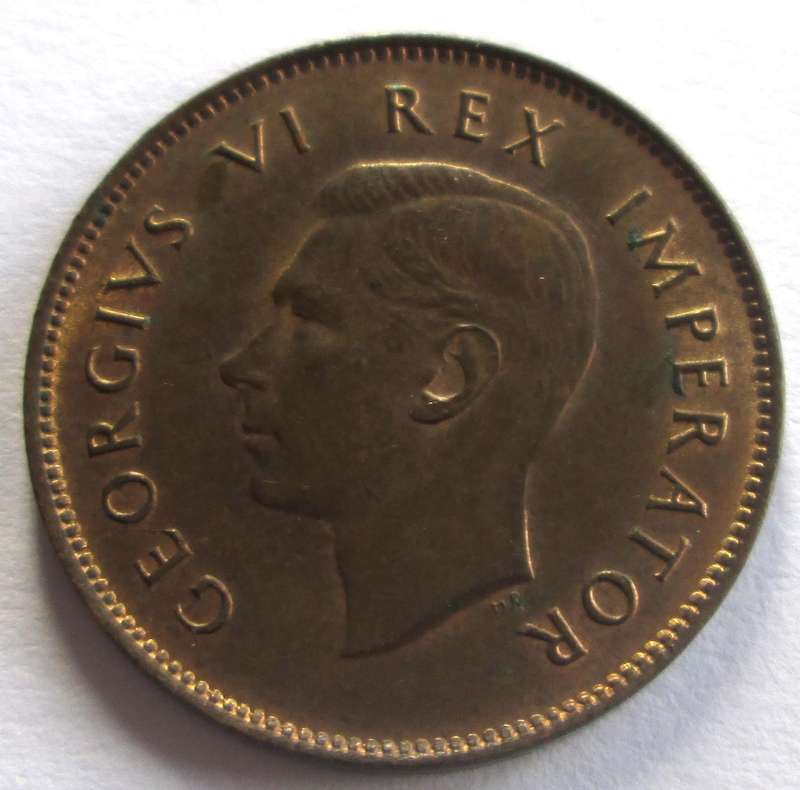 1945 Union of South Africa Quarter Penny