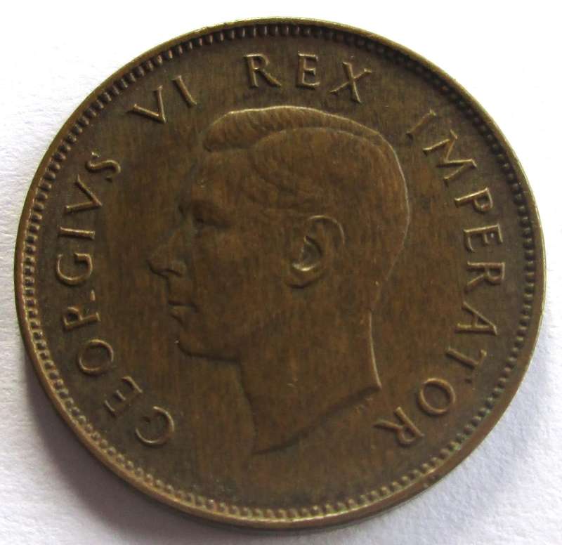 1947 Union of South Africa Quarter Penny
