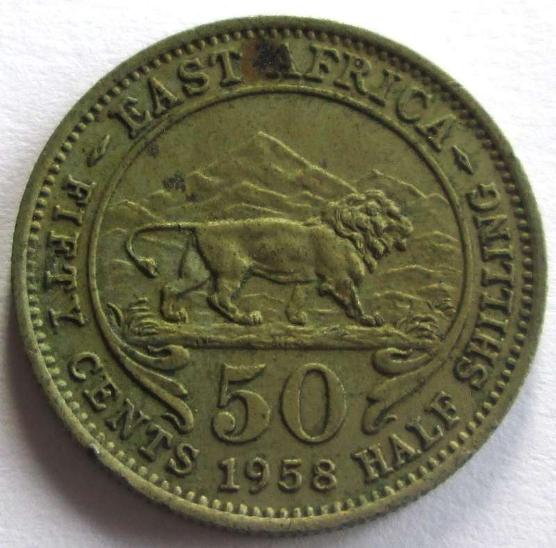 1958 East Africa 50 Cents