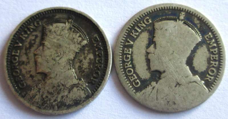 3 Pence Southern Rhodesia 1935 + 1936