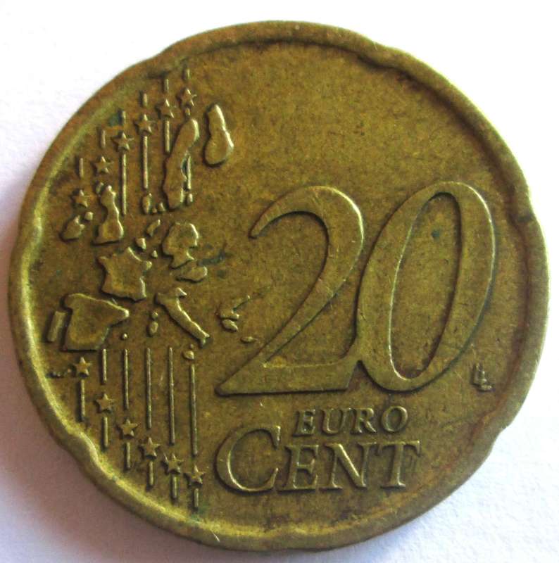 1999 Spain 20 Euro Cent