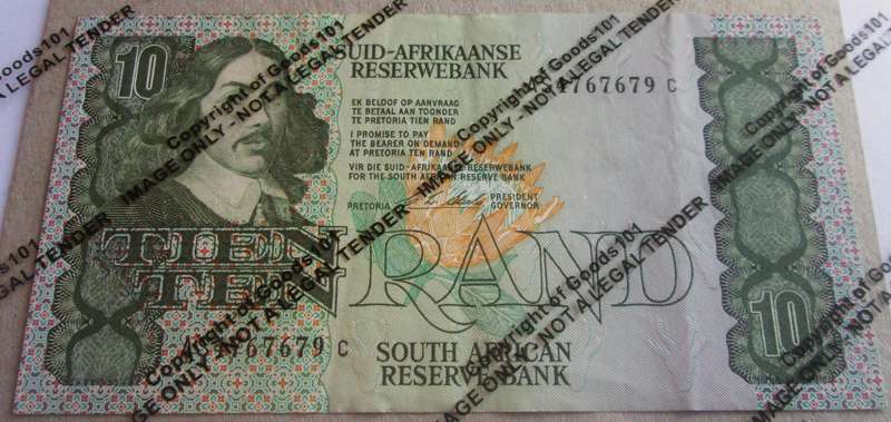 Ten Rand Republic of South Africa Serial Nr AS4767679 C