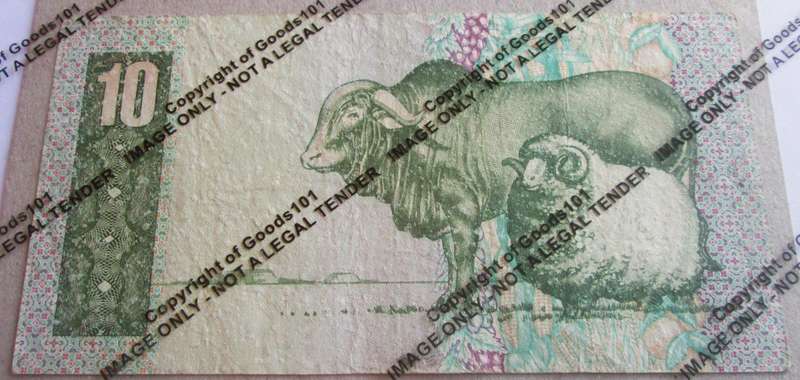 Ten Rand Republic of South Africa Serial Nr DM6994438 C
