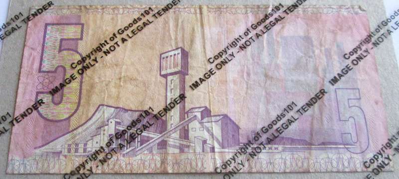 Five Rand Republic of South Africa Serial Nr BL5610507