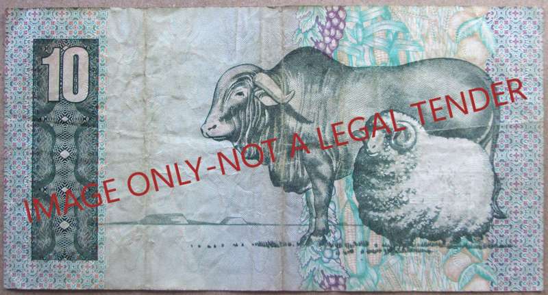 Ten Rand South Africa Serial Nr ER1475633C