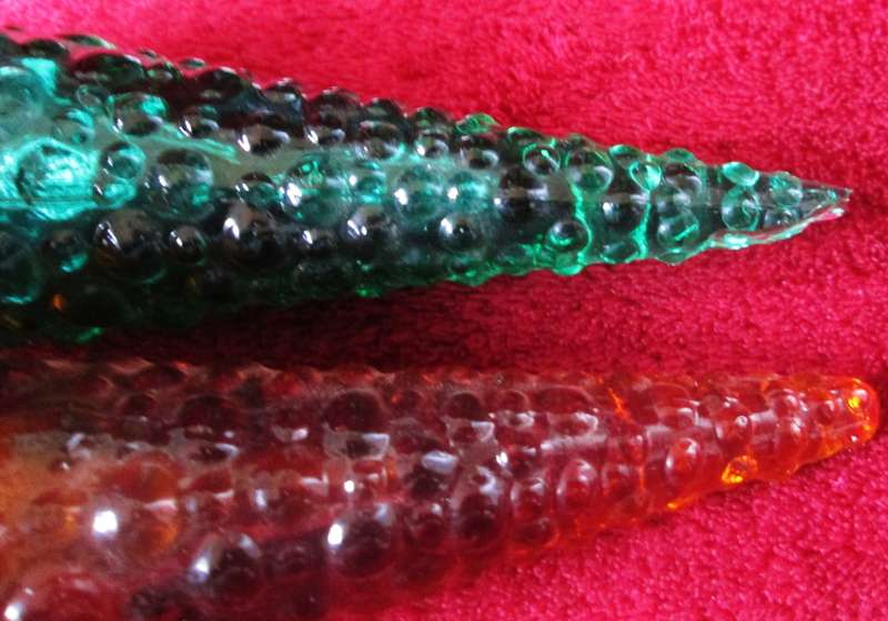 1970 Empoli Glass Decanters with Stopper