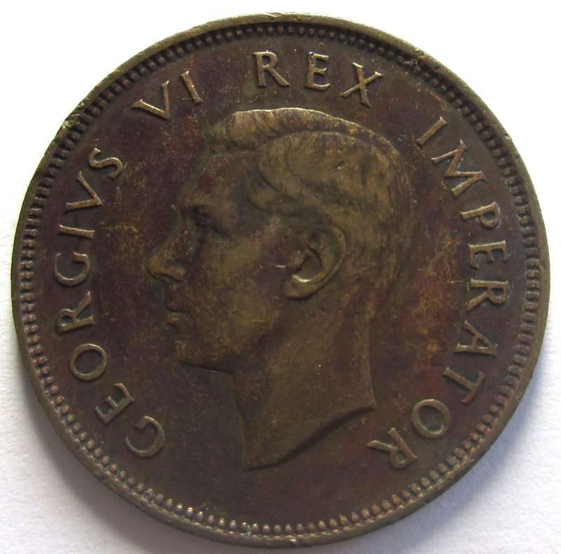 1937 Union of South Africa Half Penny