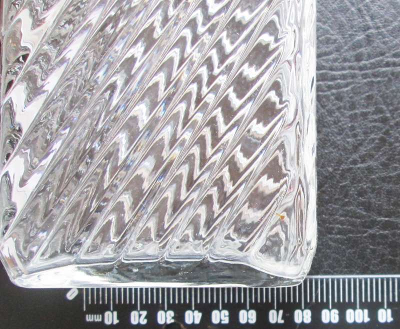 Mini Decanter with Stopper Pressed Glass