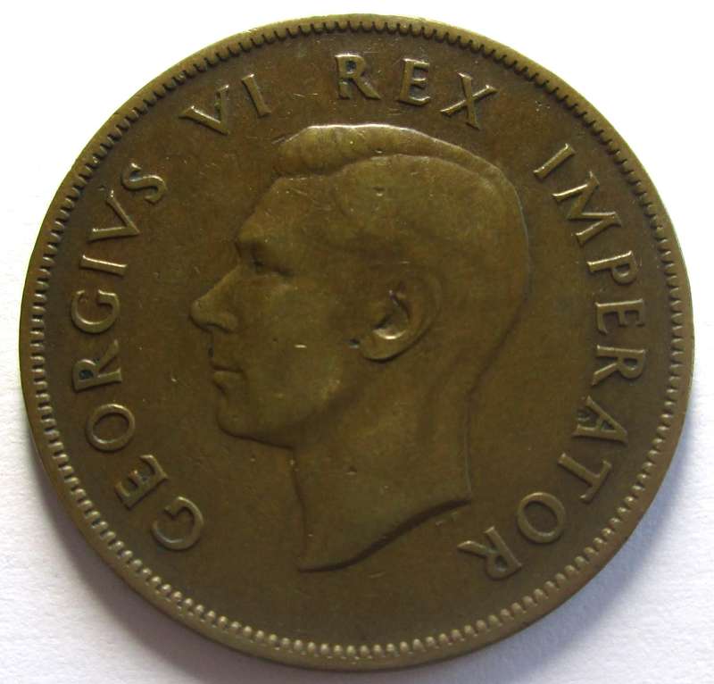 1938 Union of South Africa 1 Penny