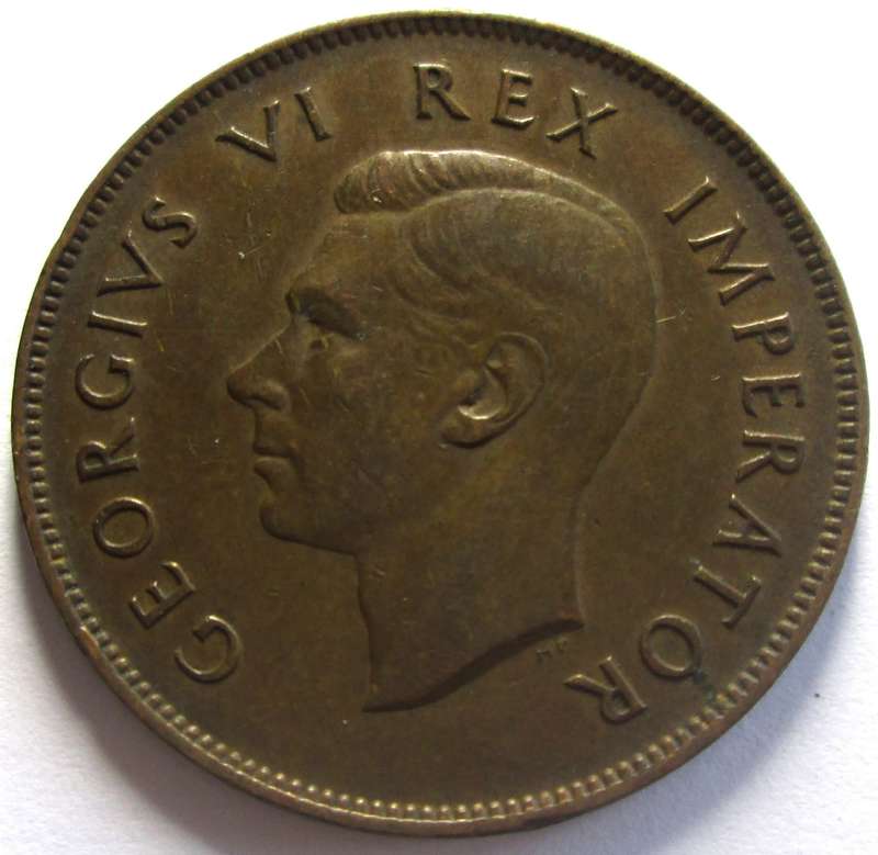 1945 Union of South Africa 1 Penny