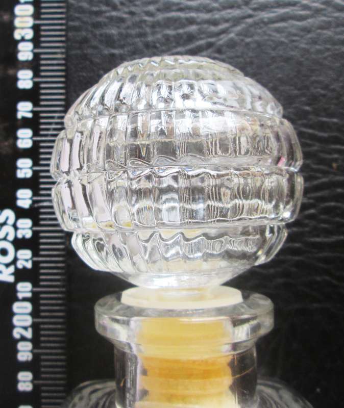 Decanter with Stopper Molder Glass