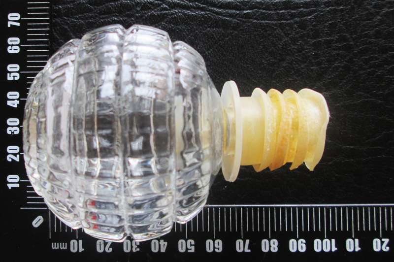Decanter with Stopper Molder Glass