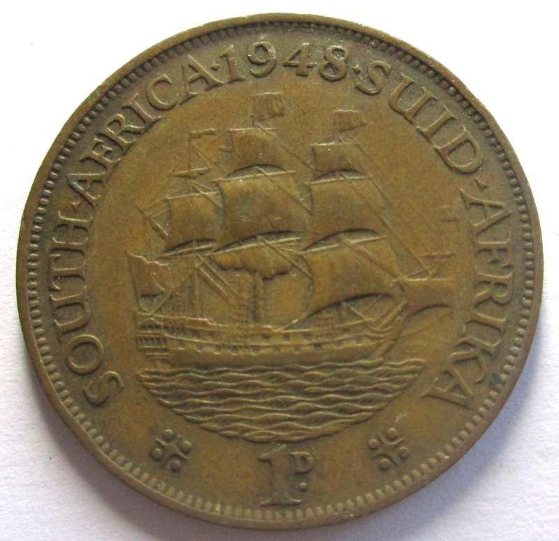 1948 Union of South Africa 1 Penny