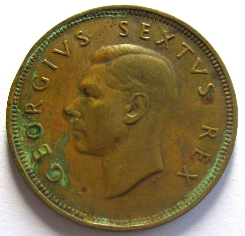 1951 Union of South Africa 1 Penny