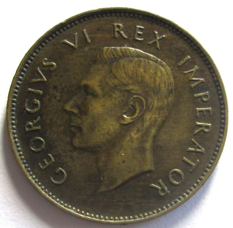 1945 Union of South Africa Quarter Penny