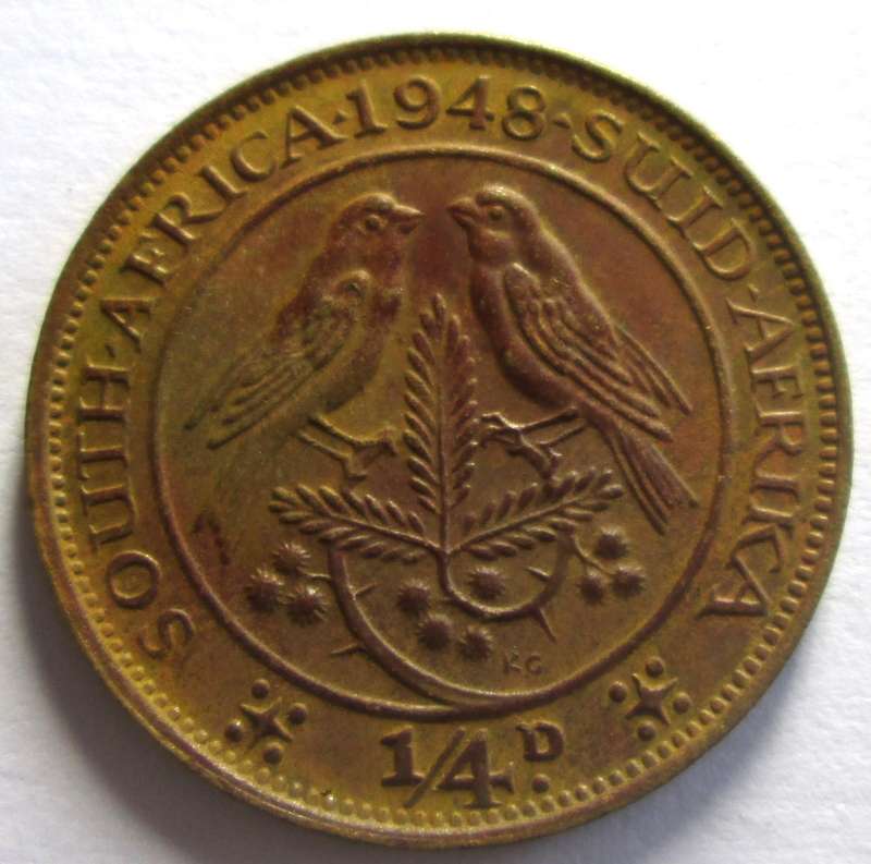 1948 Union of South Africa Quarter Penny