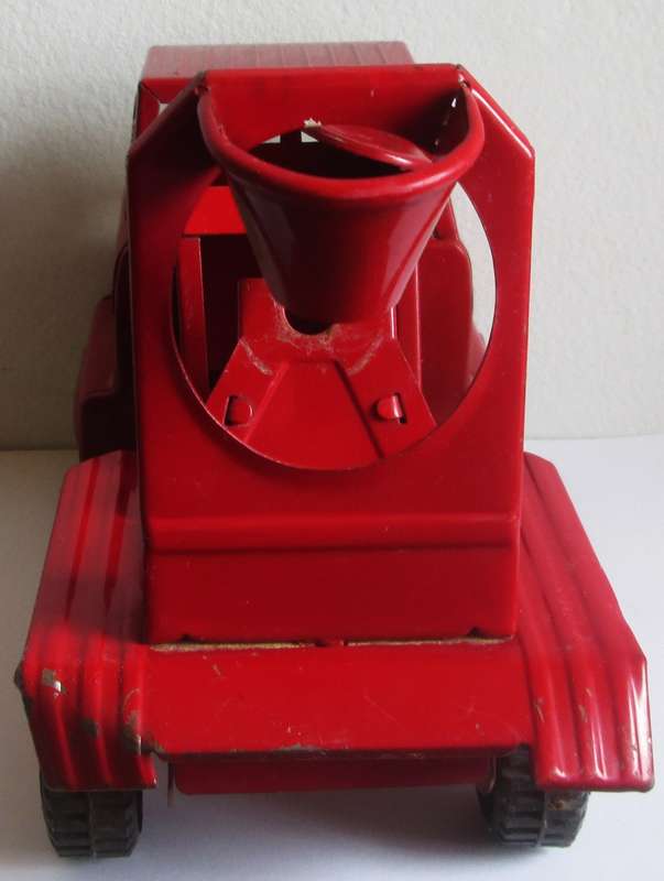 Red Cement Mixer Dump Lever Giant Seven Metal Truck