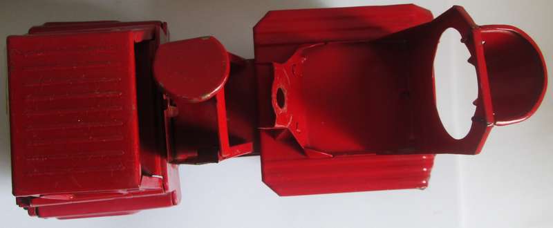 Red Cement Mixer Dump Lever Giant Seven Metal Truck