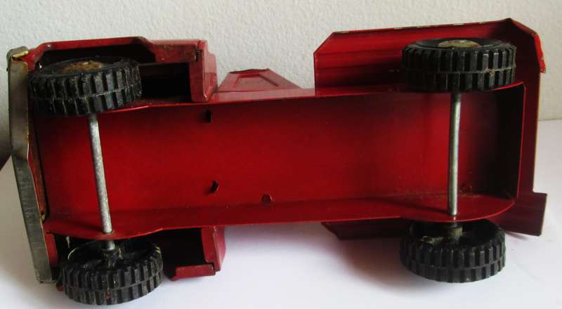 Red Cement Mixer Dump Lever Giant Seven Metal Truck