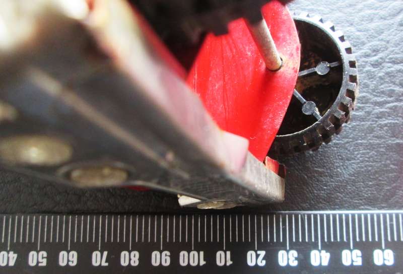 Red Cement Mixer Dump Lever Giant Seven Metal Truck