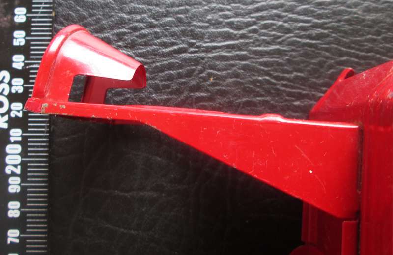 Red Cement Mixer Dump Lever Giant Seven Metal Truck