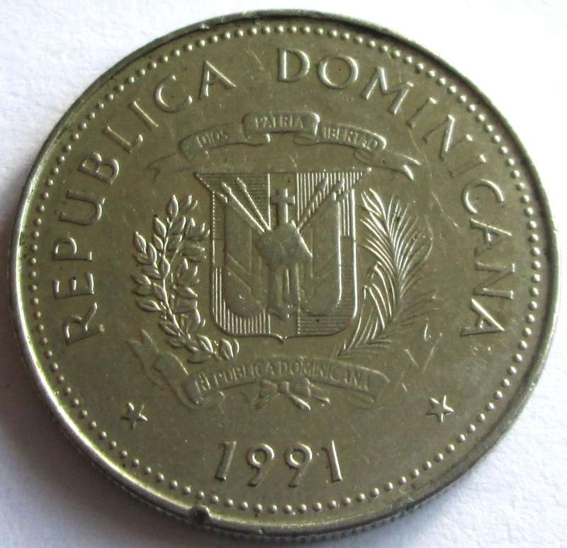 1991 Dominican Republic 25 Centavos