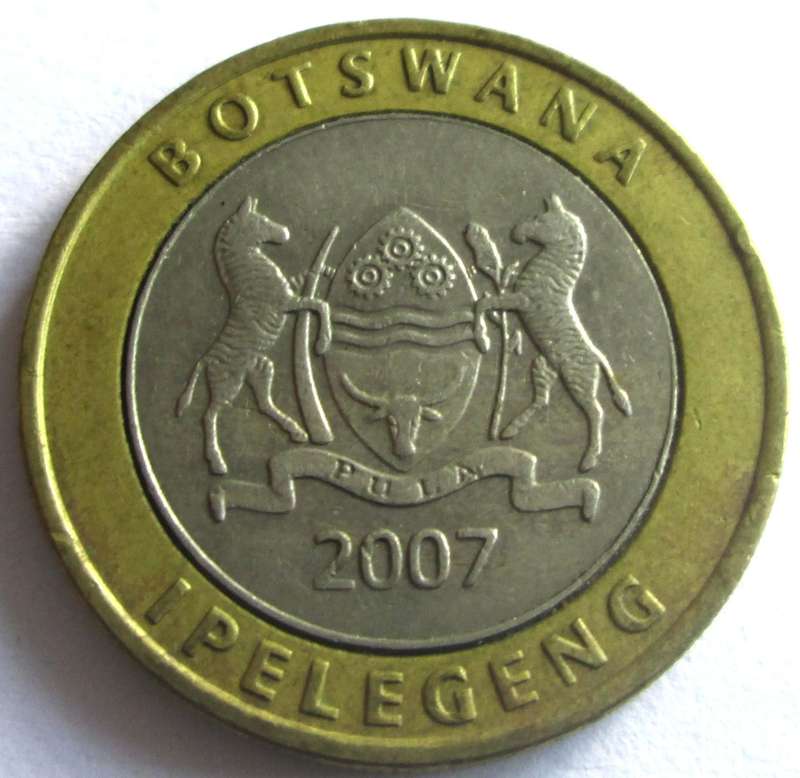 2007 Botswana 5 Pula