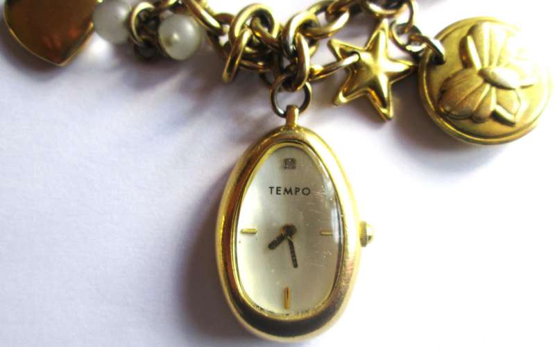 Charms Bracelet with Tempo Watch