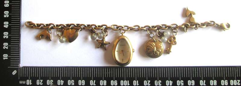 Charms Bracelet with Tempo Watch