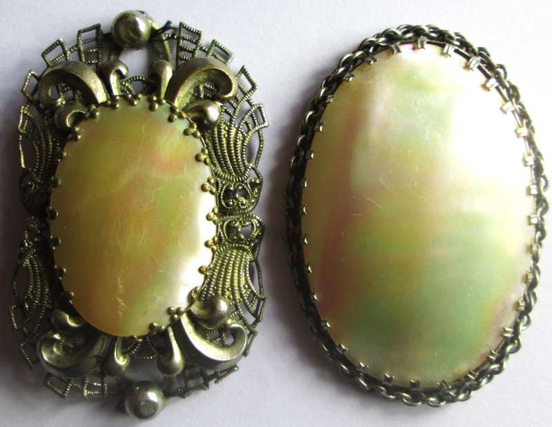 Vintage Mother of Pearl Brooches