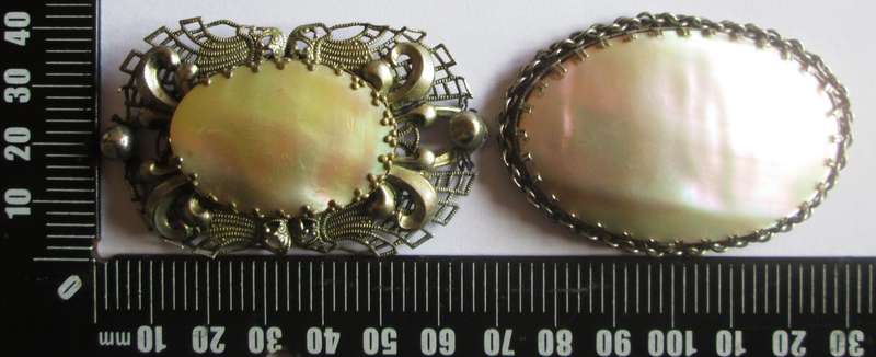 Vintage Mother of Pearl Brooches