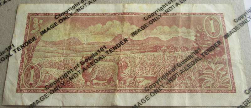 One Rand Republic of South Africa Serial Nr B371 384369