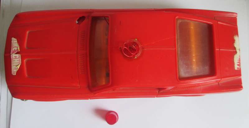 Fire Chief Mustang Battery Operator Plastic Car
