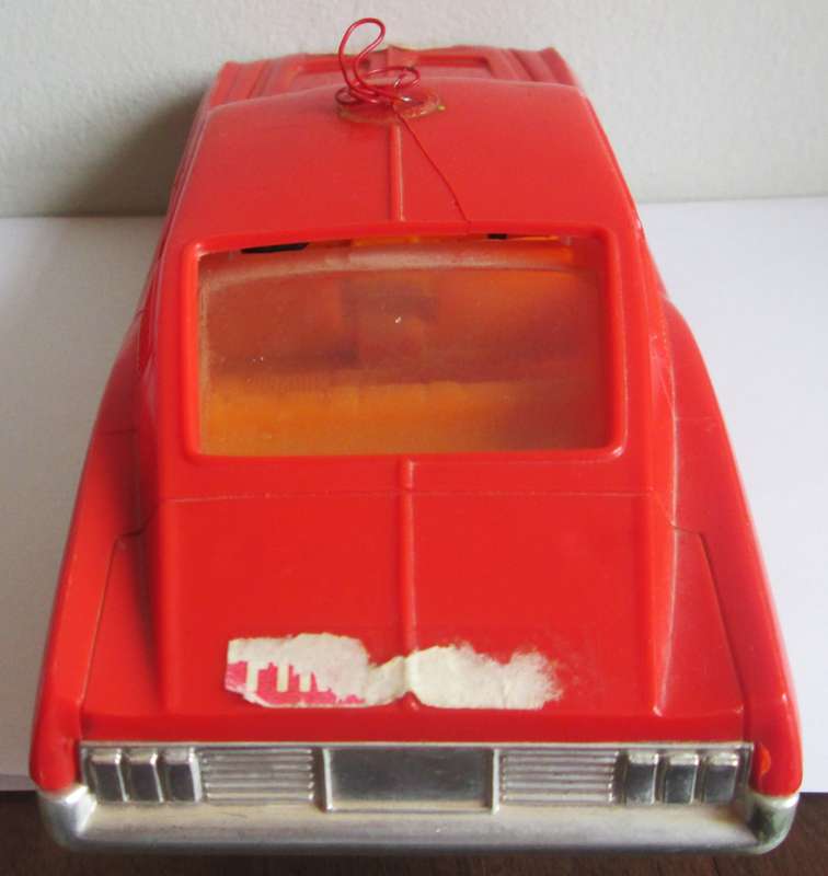 Fire Chief Mustang Battery Operator Plastic Car