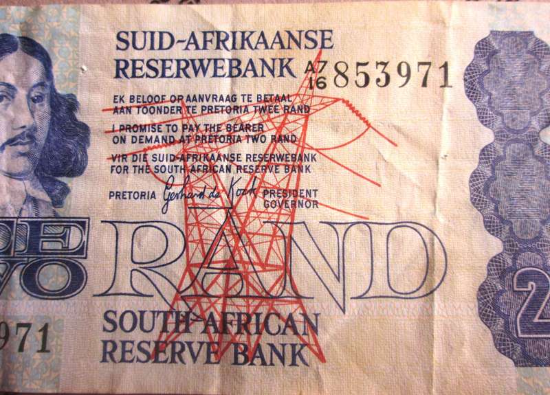 Two Rand Republic of South Africa Serial Nr A7 16 853971