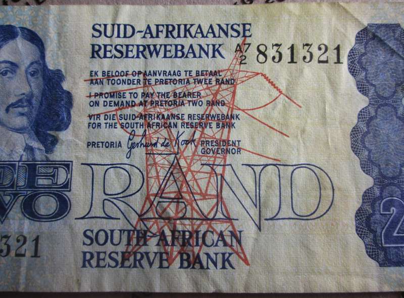 Two Rand Republic of South Africa Serial Nr A7 2 831321