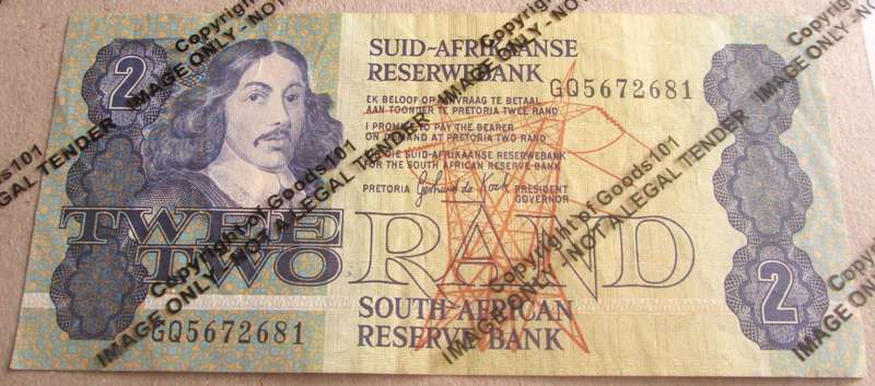Two Rand Republic of South Africa Serial Nr GQ5672681