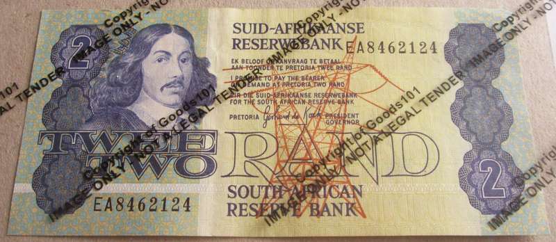 Two Rand Republic of South Africa Serial Nr EA8462124