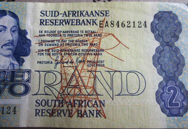 Two Rand Republic of South Africa Serial Nr EA8462124