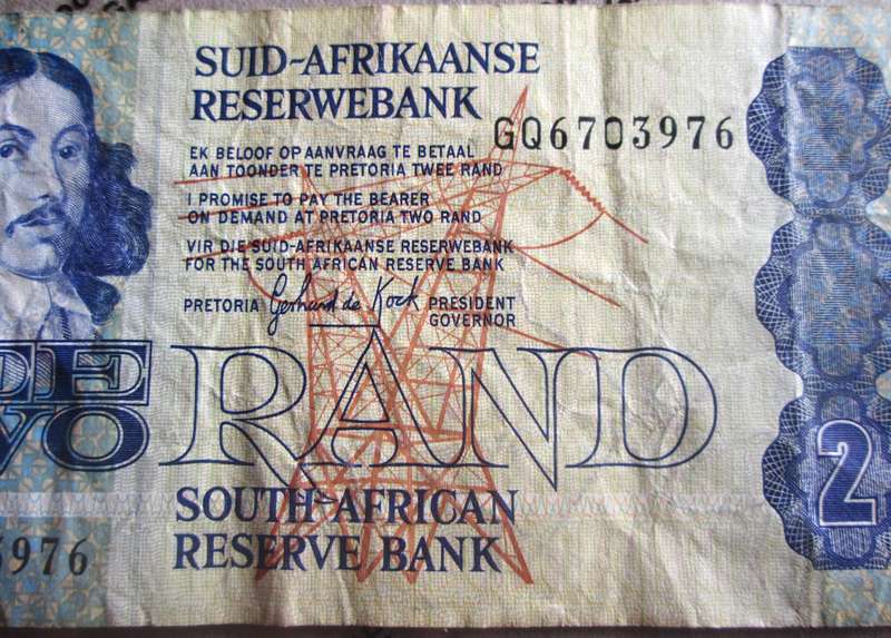 Two Rand Republic of South Africa Serial Nr GQ6703976