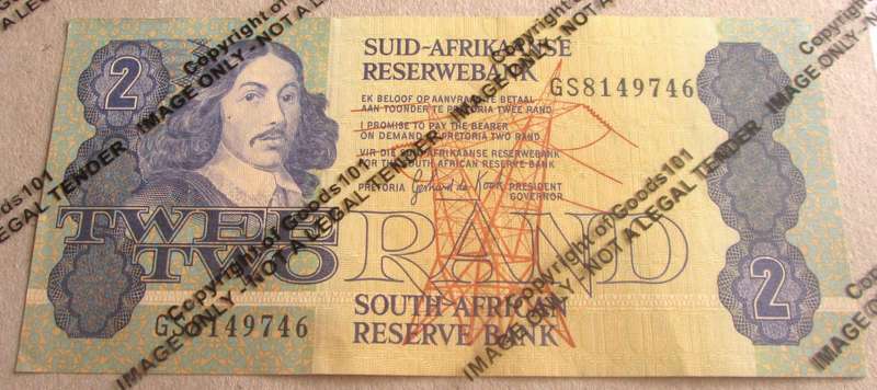 Two Rand Republic of South Africa Serial Nr GS8149746