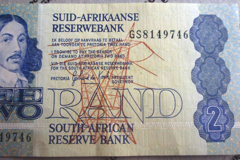 Two Rand Republic of South Africa Serial Nr GS8149746