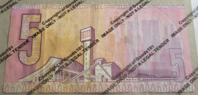 Five Rand Republic of South Africa Serial Nr BP0637599