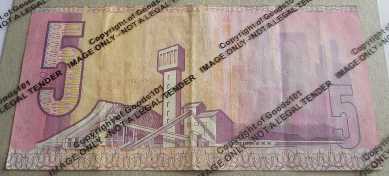 Five Rand Republic of South Africa Serial Nr BF2135802