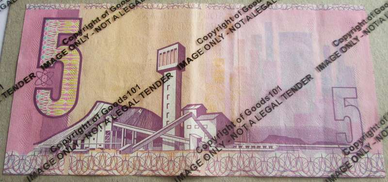 Five Rand Republic of South Africa Serial Nr CH7344565