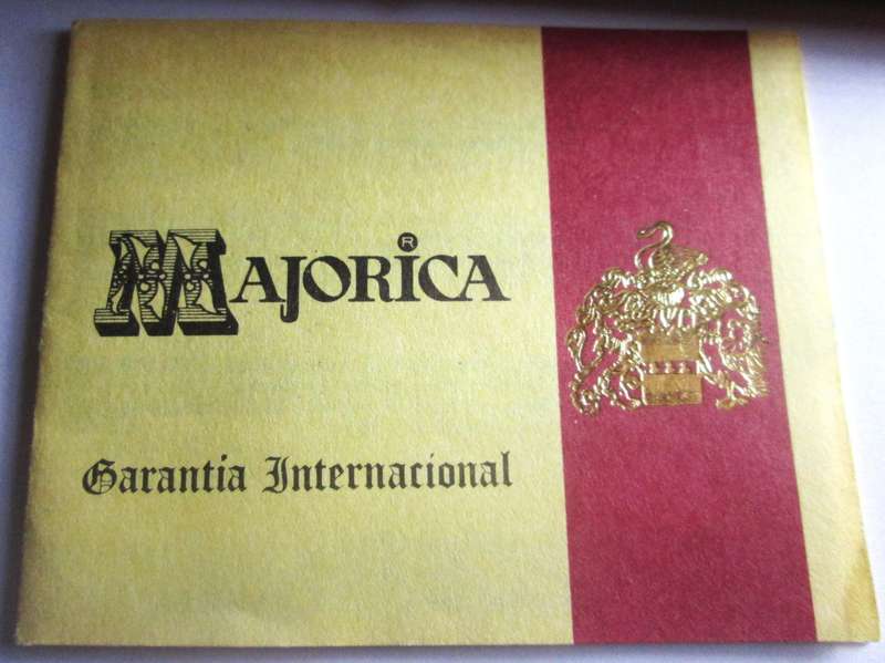 Majorica Spain Necklace No F596319 / Certificate