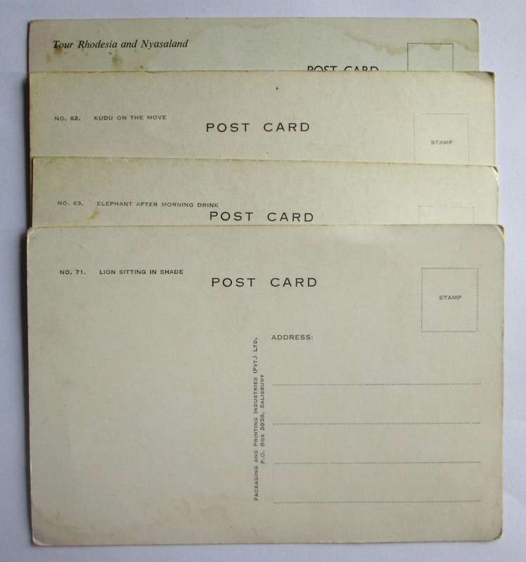 Southern Rhodesia - Rhodesia - Salisbury Post Cards
