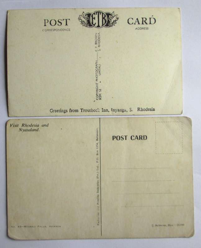 Southern Rhodesia - Rhodesia - Salisbury Post Cards
