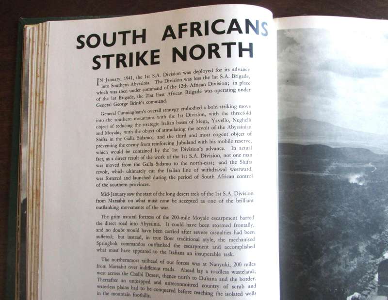 Springbok Records The Book to Commemorate the Service in WWII